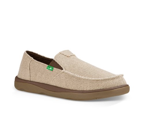 Sanuk Mens Vagabond Tripper Beige Shoes | LJVDPA307